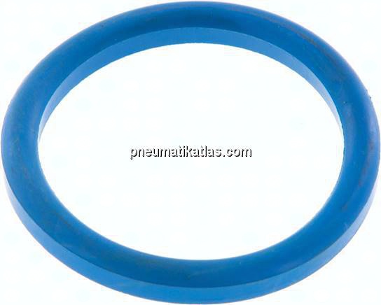 Dichtung (Milchgewinde) DN 40, NBR (blau), 42x52x5mm