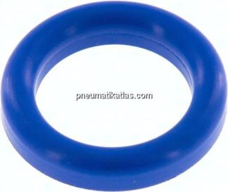 Dichtung (Milchgewinde) DN 15, NBR (blau), 18x26x4,5mm
