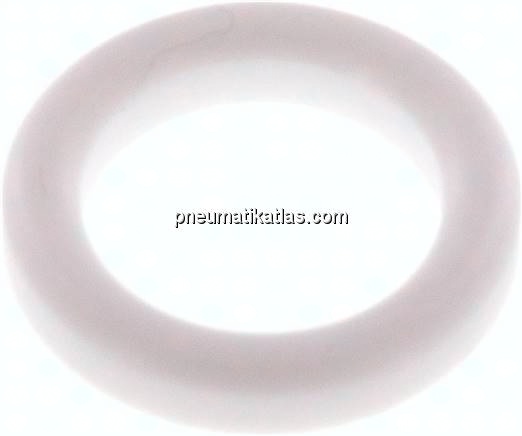 Dichtung (Milchgewinde) DN 15, PTFE (weiß), 18x26x4,5mm