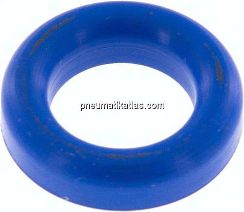 Dichtung (Milchgewinde) DN 10, NBR (blau), 12x20x4,5mm