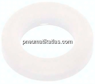 Dichtung (Milchgewinde) DN 10, Silikon (natur), 12x20x4,5mm
