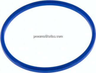 Dichtung (Milchgewinde) DN 100, NBR (blau), 104x114x6mm