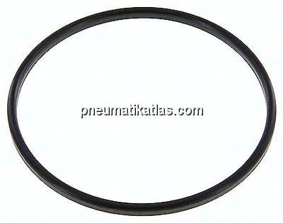 Dichtung (Milchgewinde) DN 150, EPDM (schwarz), 155x167x7mm