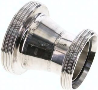 Doppelnippel (Milchgewinde) Rd 95 x 1/6"-Rd 78 x 1/6"