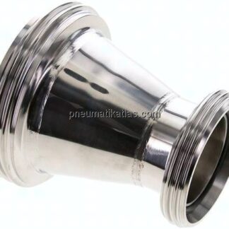 Doppelnippel (Milchgewinde) Rd 110 x 1/4"-Rd 78 x 1/6"