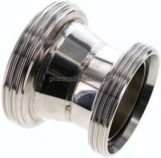 Doppelnippel (Milchgewinde) Rd 110 x 1/4"-Rd 95 x 1/6"