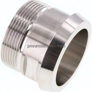 Kegelstutzen (Milchgewinde) 68mm Kegel-G 2", 1.4404