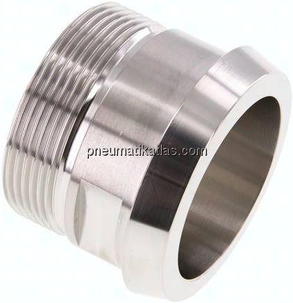 Kegelstutzen (Milchgewinde) 68mm Kegel-G 2", 1.4404