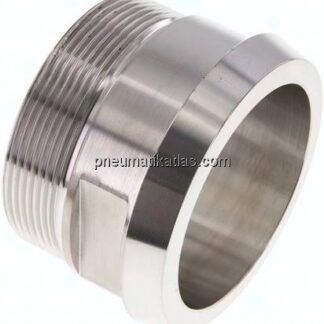 Kegelstutzen (Milchgewinde) 86mm Kegel-G 2-1/2", 1.4404