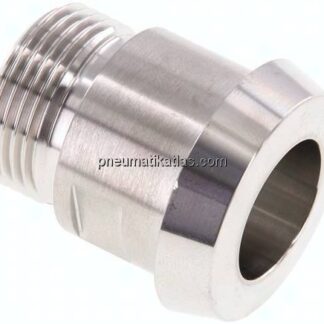 Kegelstutzen (Milchgewinde) 36mm Kegel-G 3/4", 1.4404
