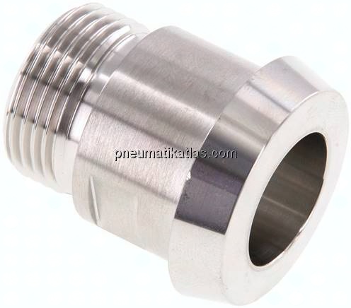 Kegelstutzen (Milchgewinde) 36mm Kegel-G 3/4", 1.4404