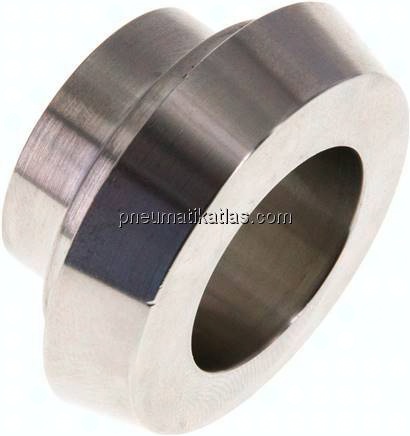 Kegelstutzen (Milchgewinde) 36mm Kegel-23,0mm, 1.4404