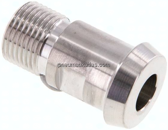 Kegelstutzen (Milchgewinde) 22mm Kegel-G 3/8", 1.4404