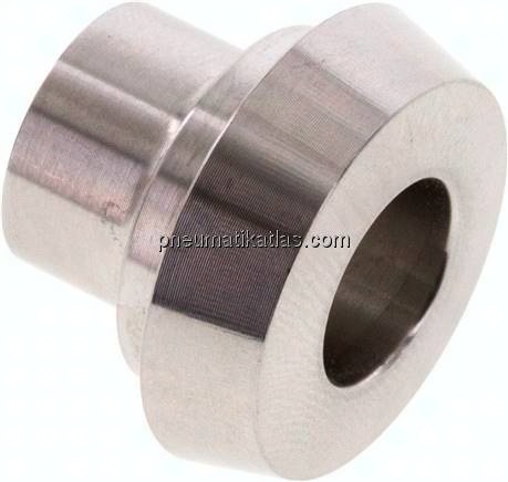 Kegelstutzen (Milchgewinde) 22mm Kegel-13,0mm, 1.4404
