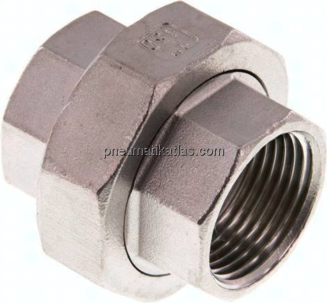 Verschraubung kon. dichtend Rp 1" (IG),1.4408