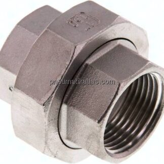 Verschraubung flach dichtend Rp 1" (IG),1.4408