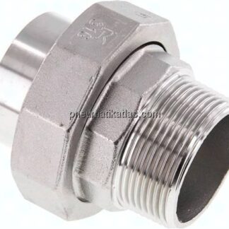 Anschweißverschraubung flach dicht. R 1-1/2"(AG)-48,3mm