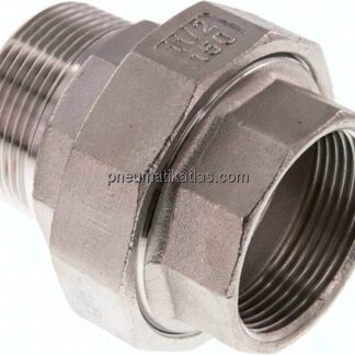Verschraubung kon. dichtend, Rp 1-1/2"/R 1-1/2" (IG/AG)