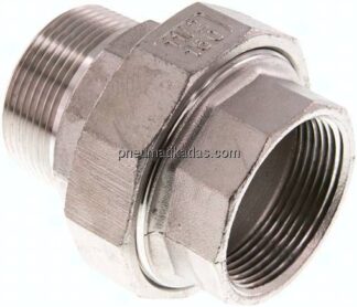 Verschraubung kon. dichtend, NPT 1-1/2"/NPT 1-1/2" (IG/AG)