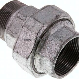 Verschraubung kon. dichtend, Rp 1-1/2"/R 1-1/2" (IG/AG)