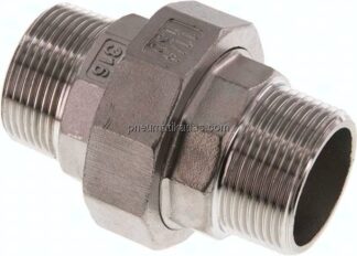 Doppelnippel trennbar R 1-1/4"-R 1-1/4", 1.4408