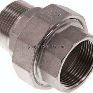 Verschraubung kon. dichtend, Rp 1-1/4"/R 1-1/4" (IG/AG)