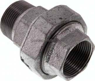 Verschraubung kon. dichtend, Rp 1-1/4"/R 1-1/4" (IG/AG)