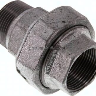 Verschraubung kon. dichtend, Rp 1-1/4"/R 1-1/4" (IG/AG)