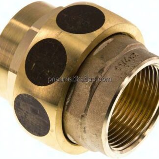 Verschraubung flach dichtend Rp 1-1/4" (IG),Messing