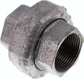 Verschraubung kon. dichtend Rp 1-1/4" (IG),Temperguss verzinkt