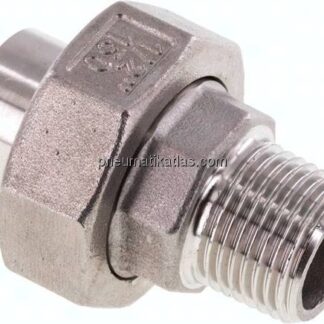Anschweißverschraubung kon. dicht. R 1/2"(AG)-21,3mm