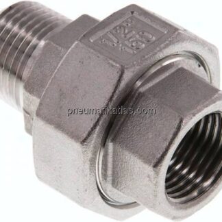 Verschraubung kon. dichtend, Rp 1/2"/R 1/2" (IG/AG)