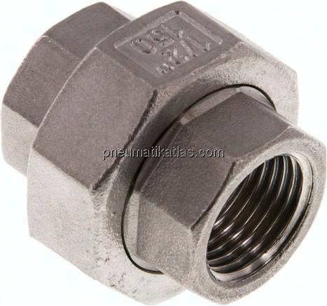 Verschraubung kon. dichtend Rp 1/2" (IG),1.4408
