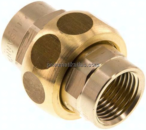 Verschraubung kon. dichtend Rp 1/2" (IG),Messing