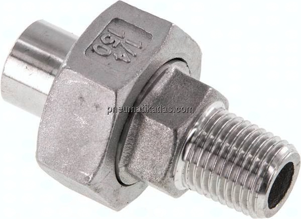 Anschweißverschraubung kon. dicht. R 1/4"(AG)-13,5mm