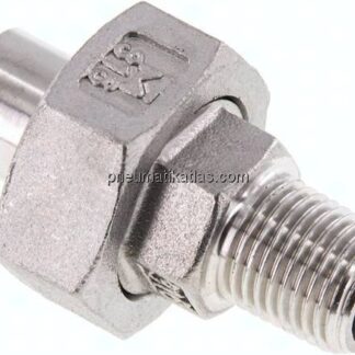 Anschweißverschraubung flach dicht. R 1/4"(AG)-13,5mm