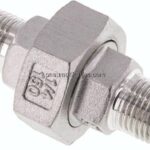 Doppelnippel trennbar R 1/4"-R 1/4", 1.4408