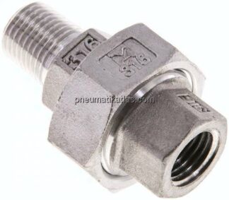 Verschraubung kon. dichtend, NPT 1/4"/NPT 1/4" (IG/AG)