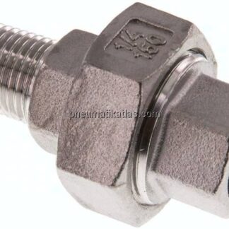 Verschraubung flach dichtend Rp/R 1/4" (IG/AG)