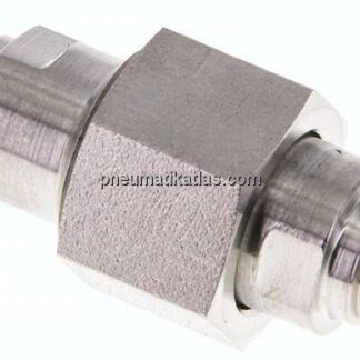 Doppelnippel trennbar R 1/8"-R 1/8", 1.4571 PN40, flach dichtend