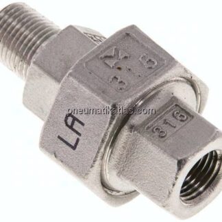 Verschraubung kon. dichtend, NPT 1/8"/NPT 1/8" (IG/AG)