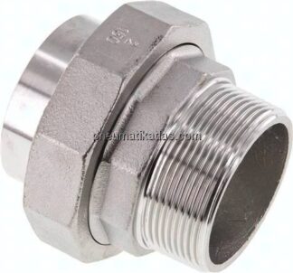 Anschweißverschraubung flach dicht. R 2"(AG)-60,3mm