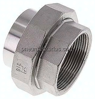 Anschweißverschraubung flach dicht. Rp 2"(IG)-60,3mm