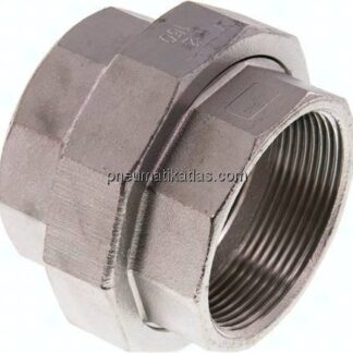 Verschraubung flach dichtend Rp 2" (IG),1.4408