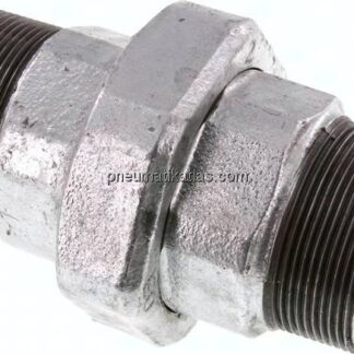 Doppelnippel trennbar R 2"-R 2", Temperguss verzinkt
