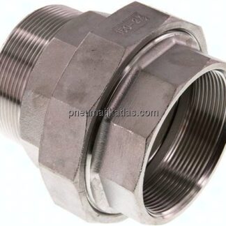 Verschraubung kon. dichtend, Rp 2-1/2"/R 2-1/2" (IG/AG)