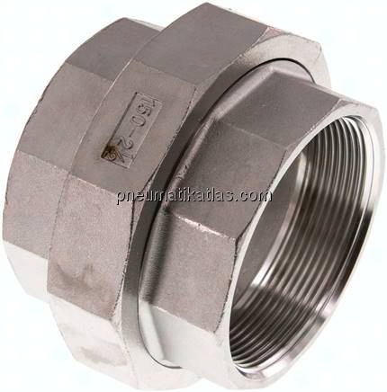 Verschraubung kon. dichtend Rp 2-1/2" (IG),1.4408