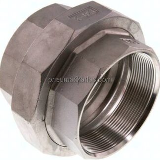 Verschraubung flach dichtend Rp 3" (IG),1.4408