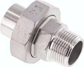 Anschweißverschraubung flach dicht. R 3/4"(AG)-26,9mm