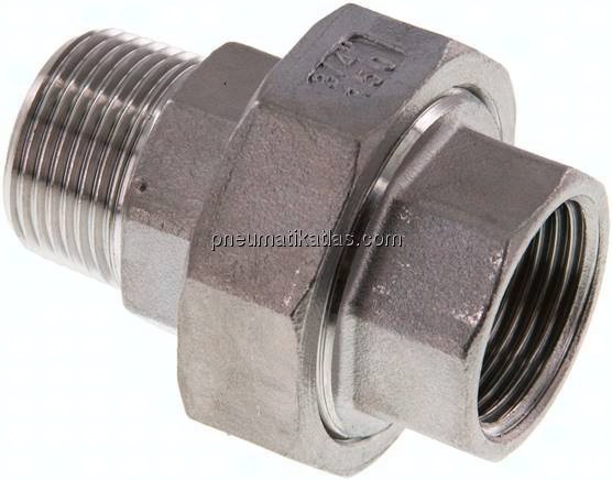 Verschraubung flach dichtend Rp/R 3/4" (IG/AG)
